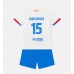 Barcelona Andreas Christensen #15 Bortedraktsett Barn 2023-24 Korte ermer (+ Korte bukser)